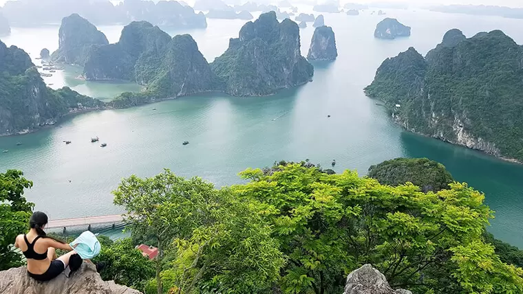 Moutain in best time to visit Halong Bay